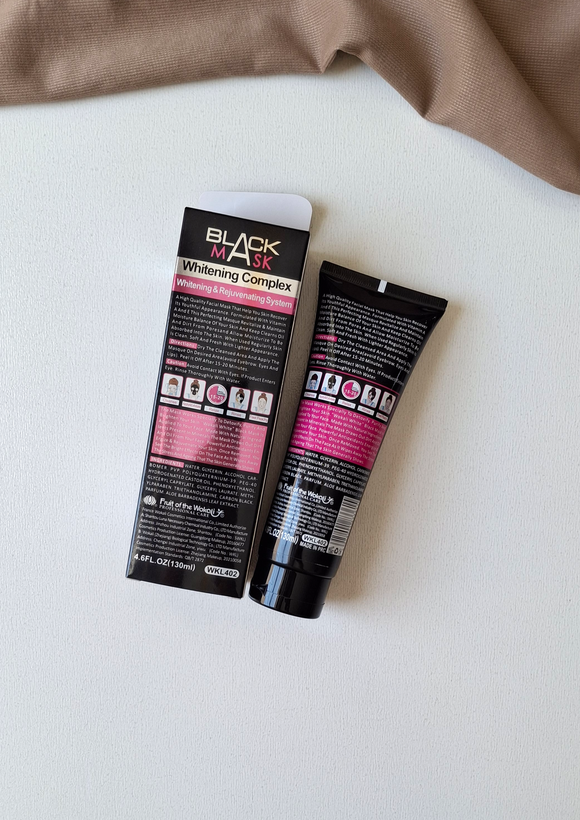 ماسک زغال صورت وکالیWOKALI White Black Mask پاکسازی جوش های سرسیاه و رفع سلول های مرده مناسب انواع پوست حجم ۱۳۰میل