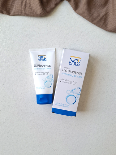 مرطوب کننده تیوپی هیدروسنس نئودرمNeuderm hydrosense مناسب برای انواع پوست و نواحی دست و صورت حجم 50میل