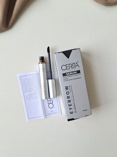 سرم تقویت کننده ابرو و مژه سریتاCERITA مدل Eyebrow Vitalize صدرصد تضمینی افزایش استحکام ، ضخامت و رویش مجدد ابروها و مژه ها حجم 1۰میل