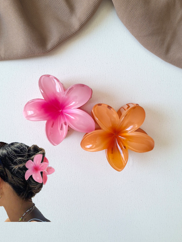 گیره مو و کلیپس گل پلومریا Plumeria وارداتی مناسب برای جمع کردن ، زیبایی و لطافت مو با استحکام بالا