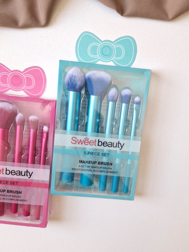 ست براش 5 تکه سوئیت بیوتیSweet Beauty براشهای کاربردی برای آرایش صورت و چشم تراکم بالا و الیاف نرم