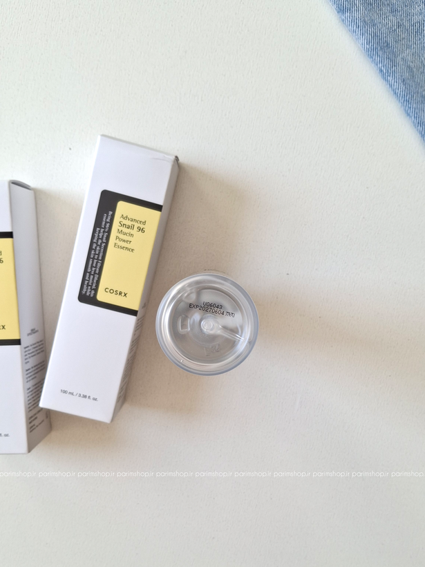 اسنس حلزون ۹۶٪ کوزارکسCosrx مدل Advanced Snail 96 Mucin Power Essence حجم ۱۰۰میل